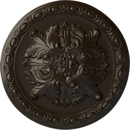 Ekena Millwork Stockport Ceiling Medallion, Hand-Painted Stone Hearth, 11 3/4"OD x 3/8"P CM12STSHF